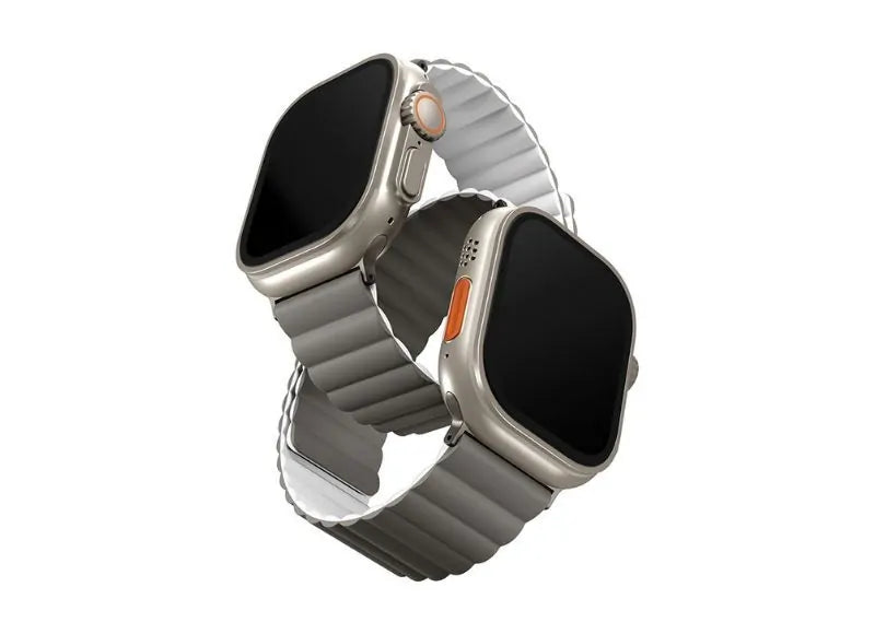 Uniq Revix Reversible Magnetic Strap for Apple Watch 49/45/44/42mm Gray/White