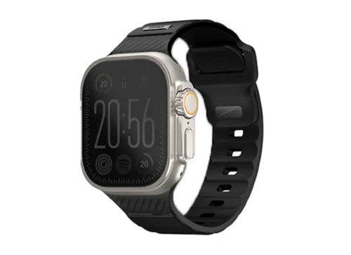 Uniq Wrist Strap Stride Fkm Rubber for Apple Watch 49/46/45/44 Black