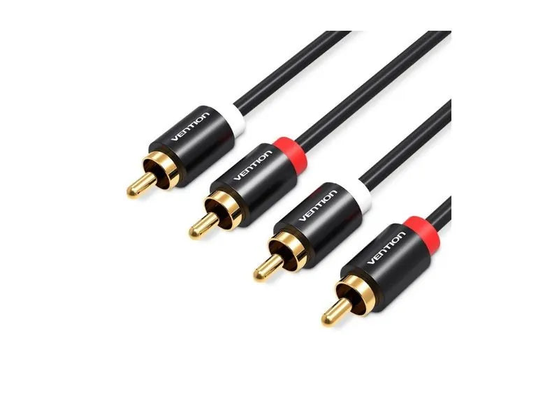 VENTION 2RCA MALE TO MALE AUDIO CABLE 3M (BLACK)