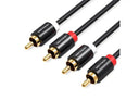 VENTION 2xRCA MALE TO MALE AUDIO CABLE 1.5M (BLACK)