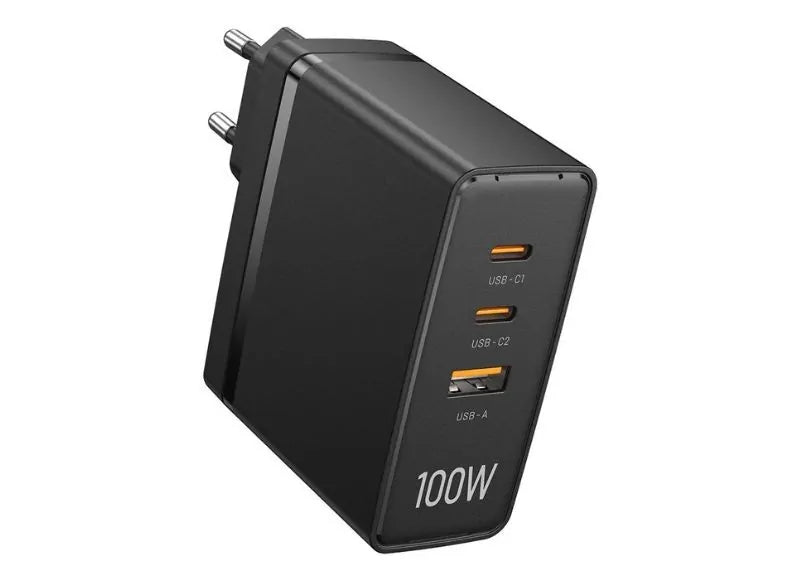 Vention Φορτιστής 3-Port USB C+C+A GaN 100W/100W/30W Μαύρο
