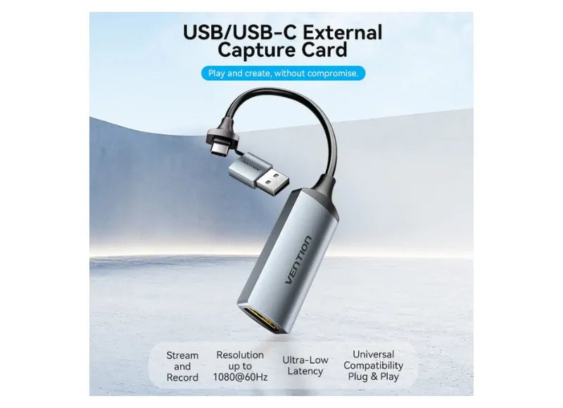 VENTION HDMI-A ΣΕ USB-C / USB-A ΚΑΡΤΑ ΚΑΤΑΓΡΑΦΗΣ ΒΙΝΤΕΟ