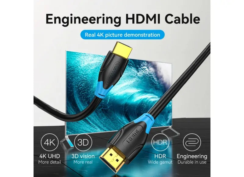 Vention Καλώδιο HDMI 5m Μαύρο