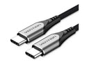 VENTION cable USB 2.0 male C TO male C 5A - 2m (GRAY ALUMINUM)