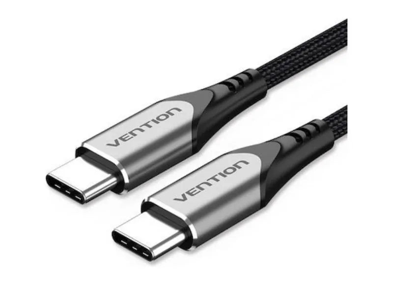 VENTION cable USB 2.0 male C TO male C 5A - 2m (GRAY ALUMINUM)