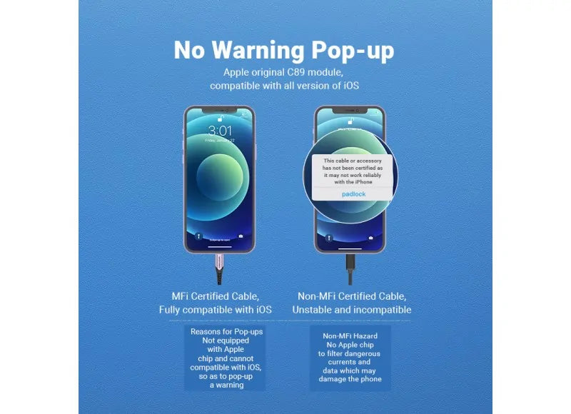 VENTION USB-A 2.0 TO LIGHTNING CABLE 2M (ALUMINUM PURPLE)