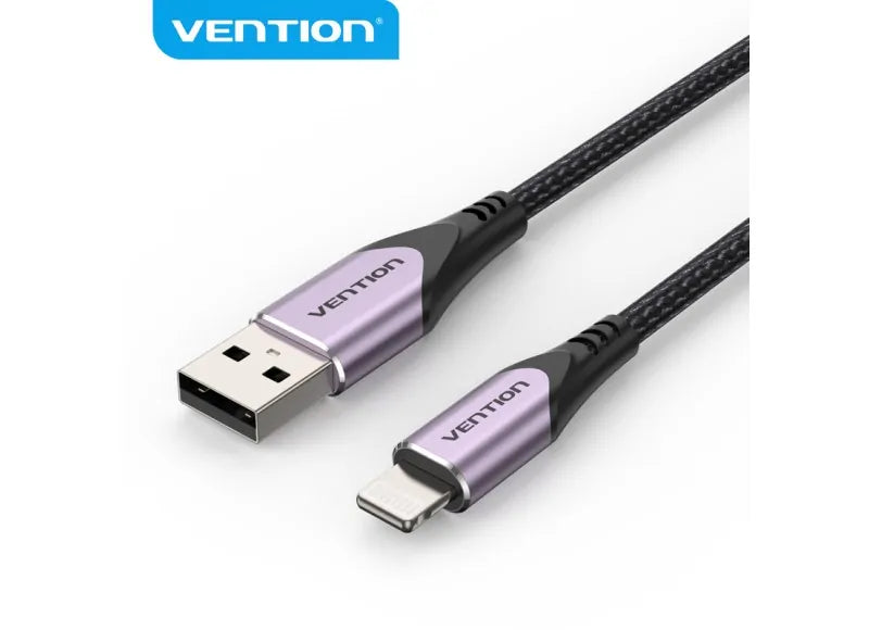 VENTION USB-A 2.0 TO LIGHTNING CABLE 2M (ALUMINUM PURPLE)
