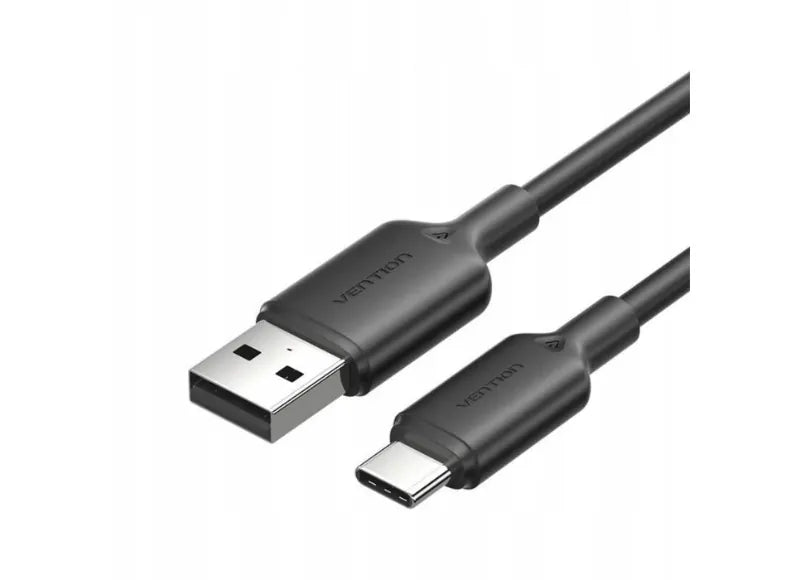 Vention Καλώδιο USB-A σε USB-C USB 2.0 3A 1m Μαύρο