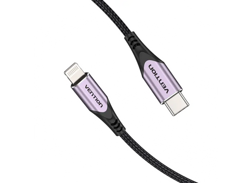 Vention Καλώδιο USB-C 2.0 σε Lightning 1m Aluminum Purple