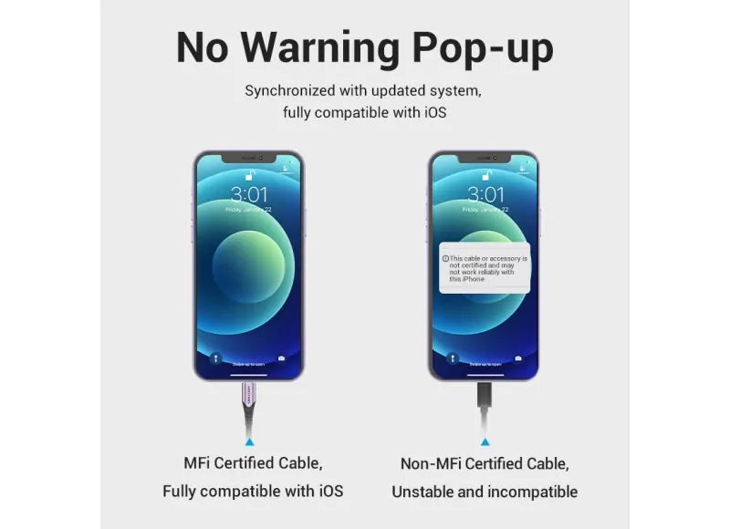 VENTION USB-C 2.0 TO LIGHTNING CABLE 1M (ALUMINUM PURPLE)