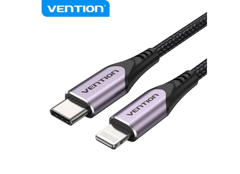 VENTION USB-C 2.0 TO LIGHTNING CABLE 2M (ALUMINUM PURPLE)