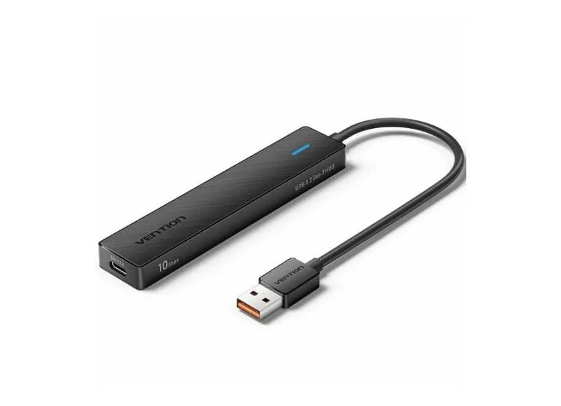 Vention Καλώδιο USB σε USB 3.2 Gen 2 USB-C X 2/USB 3.2 Gen 2 Hub 0.15m Μαύρο