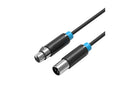 Vention Audio Cable XLR Audio Extension 1.5m Black