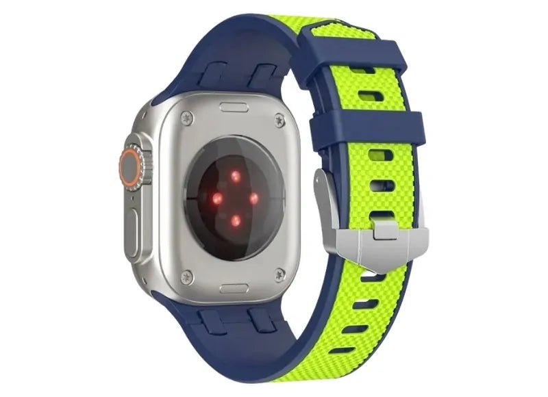 WIWU KYLIN SILICON WATCH BAND FOR APPLE WATCH 42/44/45/49MM SMARTWATCH STRAP (FLUORESCENT GREEN)