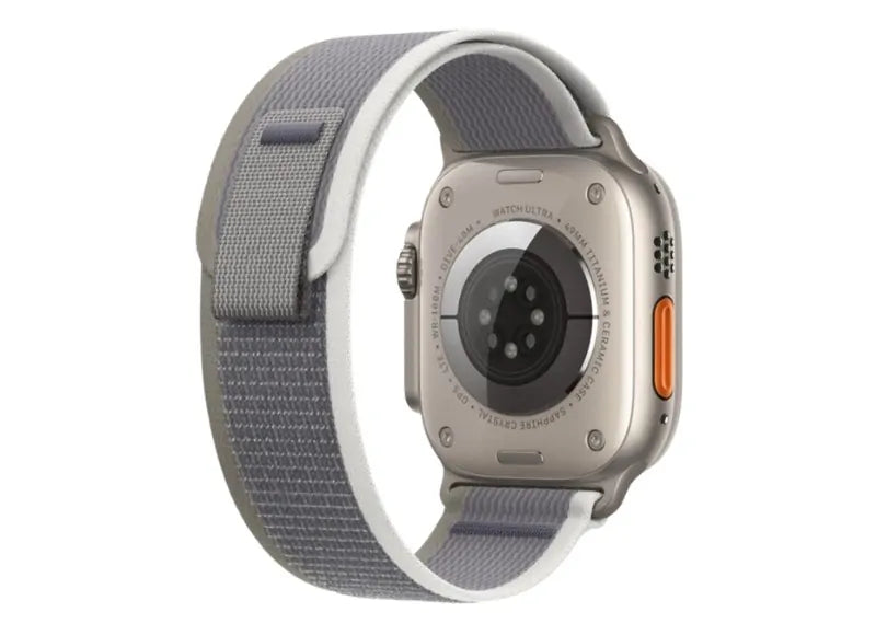WIWU NYLON LOOP WATCH BAND FOR APPLE WATCH 42/44/45/49MM SMARTWATCH STRAP (GREEN GRAY)
