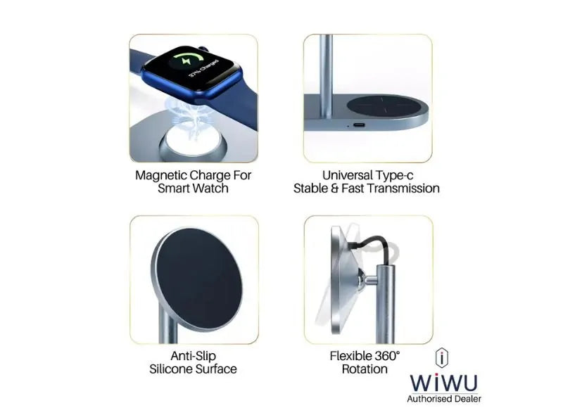 WIWU POWER AIR 3 IN 1 WIRELESS CHARGER