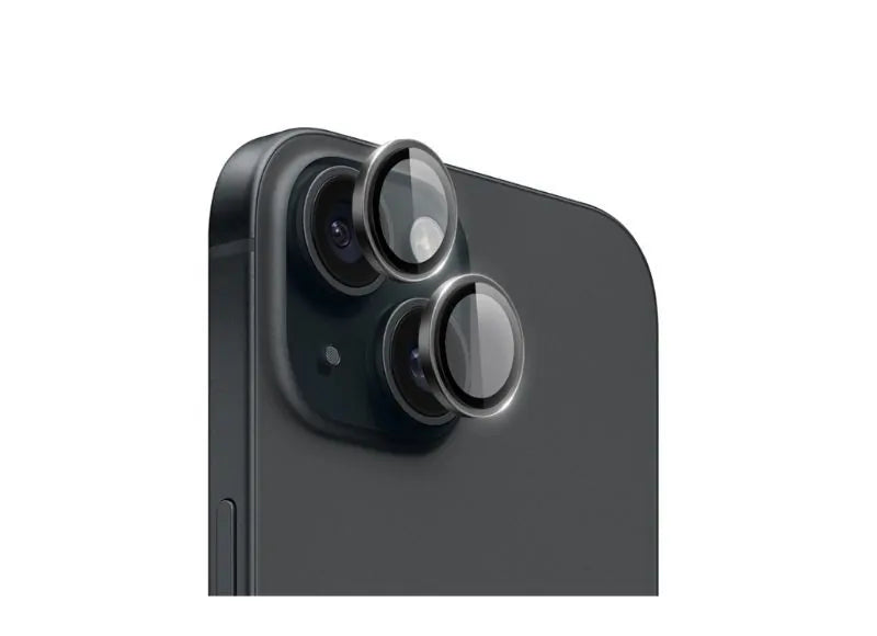 WiWU Τζάμι Προστασίας Οθόνης Sapphire Lens Guard για iPhone 15 / 15 Plus Μαύρο