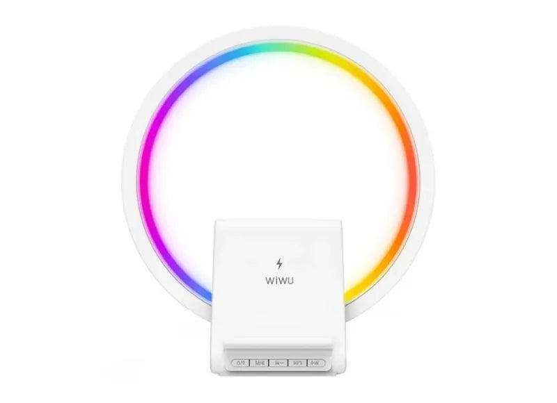 WIWU WIRELESS CHARGER BLUETOOTH SPEAKER DESK LAMP (WHITE)
