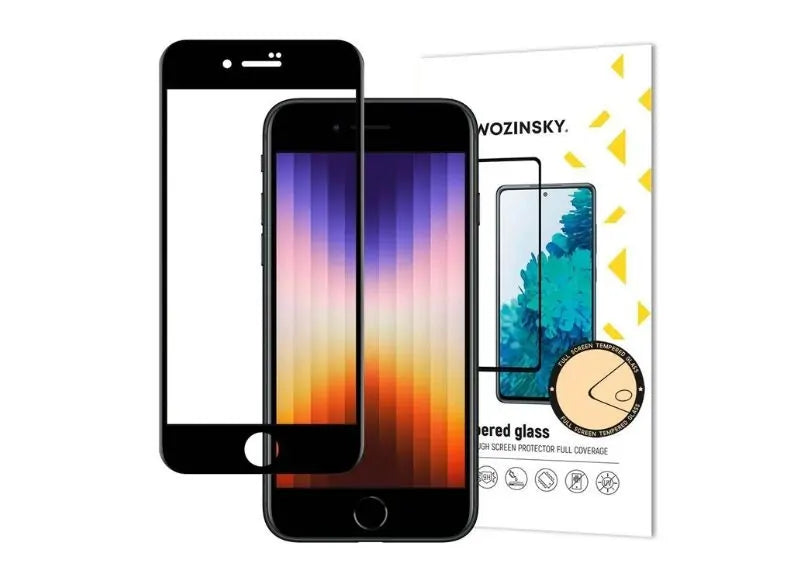 WOZINSKY 3D TEMPERED GLASS IPHONE 7/8/SE 20-22 (BLACK)