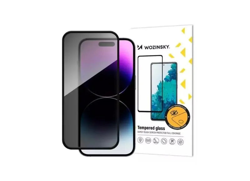 WOZINSKY 5D FULL PRIVACY TEMPERED GLASS IPHONE 16 PRO MAX (BLACK)