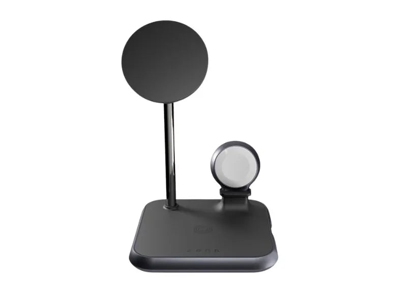ZENS (4IN1) WIRELESS CHARGER 2x10W - (ALUMINUM,BLACK)