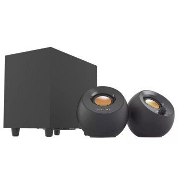 CREATIVE USB SPEAKERS - PEBBLE PLUS 2.1 (BLACK)