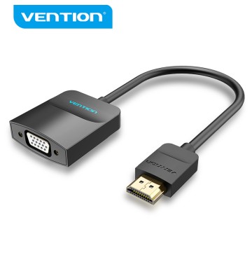 VENTION CONVERTER HDMI TO VGA 0.15M (BLACK)