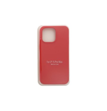 LIQUID SILICONE CASE IPHONE 15 PRO MAX (RED)