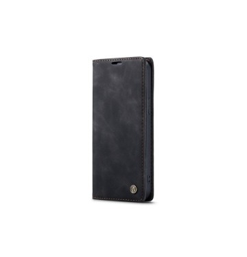 OEM WALLET LEATHER CASE IPHONE 16 PLUS - BLACK