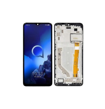 ALCATEL 3X 2019 5048Y LCD WITH FRAME BLACK OEM