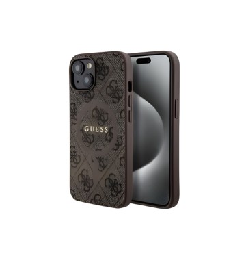 GUESS MAGSAFE IPHONE 15 PRO MAX ΣΚΛΗΡΗ ΘΗΚΗ ΚΙΝΗΤΟΥ (BROWN)