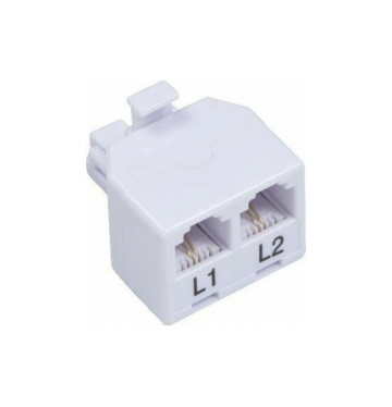 CENTRAL ADAPTER - RJ11 (MALE) TO 2xRJ11 (FEMALE)