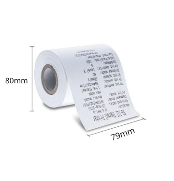 ΧΑΡΤΟΤΑΙΝΙΑ ΘΕΡΜΙΚΗ 79x80mm 70m 48ΓΡ ΠΛΑΣΤΙΚΟ ΚΑΡΟΥΛΙ (5ΤΜΧ)